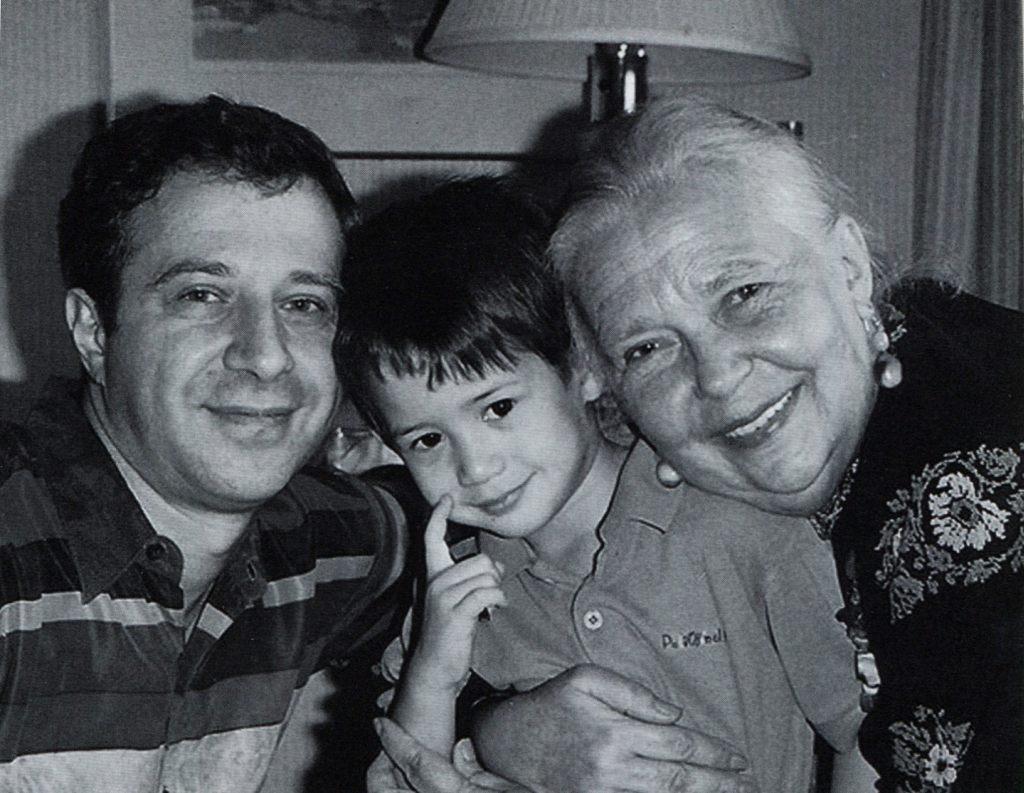 Vladimir Barshai with his mother Anna Martinson and   his son Benjamin
