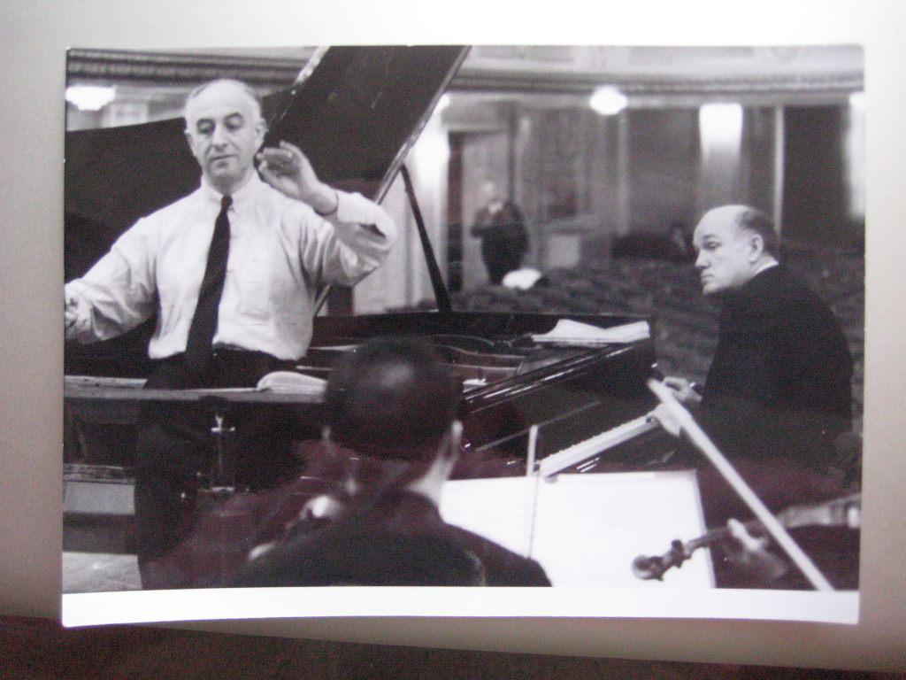 Со Святославом Рихтером на репетиции в Большом   зале Московской консерватории. 1967